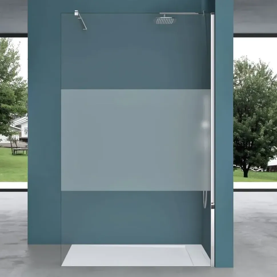 mai & mai Walk-In-Dusche 120 x 200 cm transparent Sicherheitsglas BRAM3 Bremen2MS
