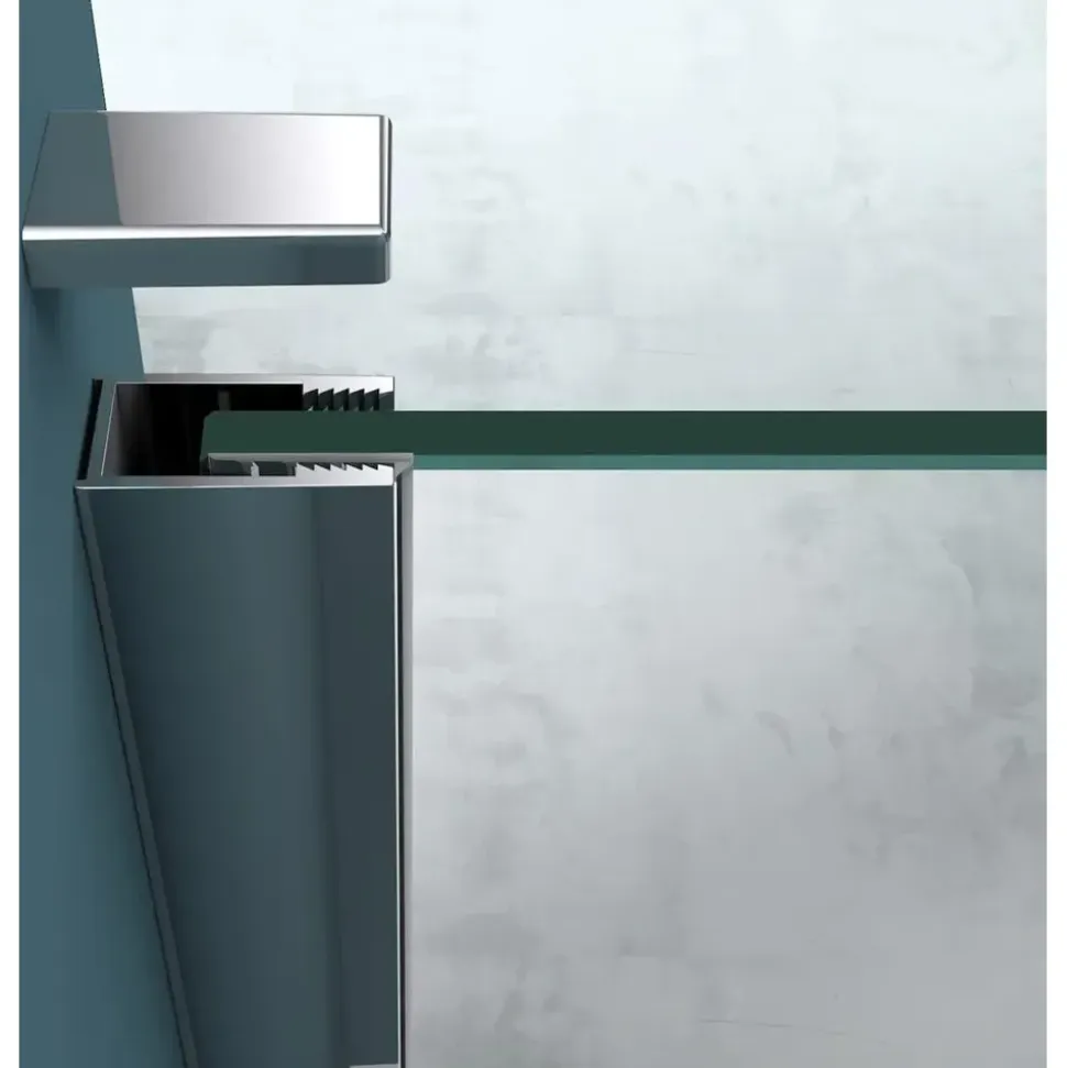 mai & mai Walk-In-Dusche 120 x 200 cm transparent Sicherheitsglas BRAM3 Bremen2MS