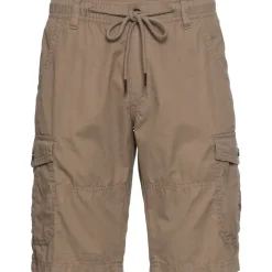 MAN'S WORLD MAN'S WORLD, Herren, Gr. 42, N-Gr, grün (khaki), Web, Obermaterial: 100% Baumwolle, unifarben, bequem, Hosen Bermudas