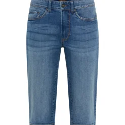 man's world plus "Große Größen", Herren, Gr. 64, N-Gr, blau (medium blau used), Denim/Jeans, Obermaterial: 98% Baumwolle, 2% Elasthan, unifarben, regular fit kniefrei, Jeans, gerade geschnittenes Bein, normale Leibhöhe, Regular-Fit