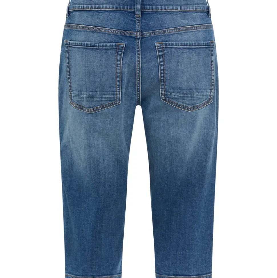 man's world plus "Große Größen", Herren, Gr. 64, N-Gr, blau (medium blau used), Denim/Jeans, Obermaterial: 98% Baumwolle, 2% Elasthan, unifarben, regular fit kniefrei, Jeans, gerade geschnittenes Bein, normale Leibhöhe, Regular-Fit