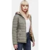 Marikoo Damen Steppjacke Übergangsjacke gesteppte Jacke mit Kapuze Frühjahr Stepp B857 [B857-Asr-Grau-Gr.XS] - XS