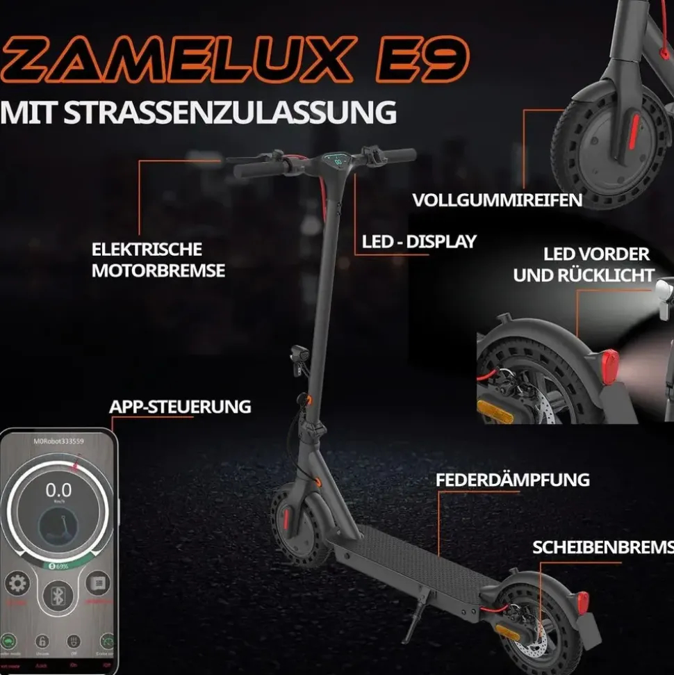 MAS Elektronik E9 schwarz