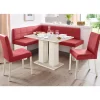massivline & more Anna 4-tlg. holzwerkstoff mit farbe weiß/lotos 5269 rot/rot/weiß