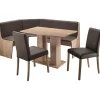 massivline & more Eckbankgruppe MASSIVLINE & MORE "Sylt", braun (holzwerkstoff mit farbe san remo dekor, lotos 5134 anthrazit, anthrazit, eichefarben), Kunstleder, Holzwerkstoff, Kunstleder, Sitzmöbel-Sets, Eckbankgruppe, Eckbank ist umstellbar, Eckbank mit Truhe