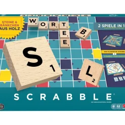 Mattel Scrabble Original Holz 2 in 1