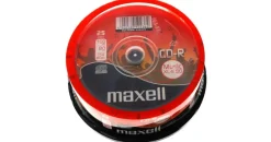 Maxell 25 Maxell CD-R 700MB Music XL-II 80 in Cake -Box besonders für Musik geeignete 80 MU Rohlinge, 628523.59.GB