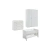 Möbel Kraft Babyzimmer 3er-Set Thilo ¦ weiß ¦ Maße (cm): B: 392 H: 379