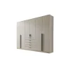 Möbel Kraft Drehtürenschrank 6-türig 270 x 210 x 52 cm Beige