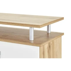 Möbel Kraft Sideboard 178 x 90 x 40 cm Weiß / Mehrfarbig