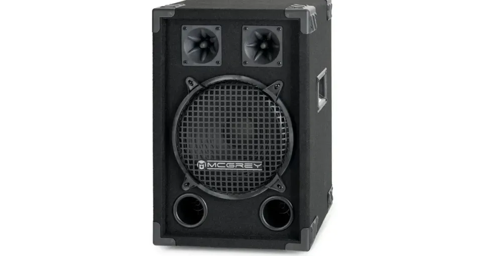 McGrey DJ-1022 Partykeller/DJ-Box 400W, 200 Watt RMS (400 Watt Max)