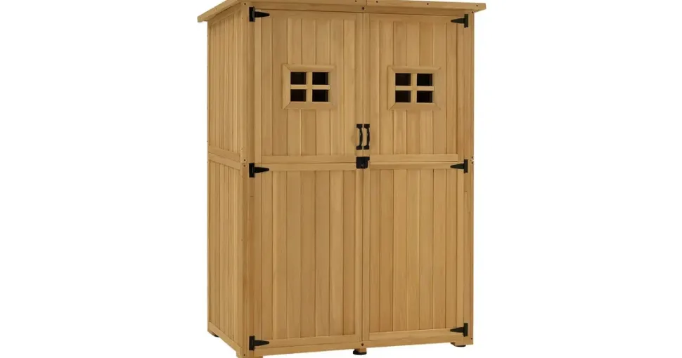 MCombo Gartenschrank 1,27 x 0,59 m Natur