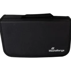 MediaRange CD-Mappe aus Nylon für 96 Discs schwarz