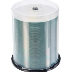 MediaRange CD-R 700MB|80min 52-fache Schreibgeschwindigkeit, vollflächig bedruckbar (Tintenstrahldrucker), 100er Cakebox
