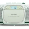 Medion LIFE E66476 Tragbare CD-Boombox grün, CD-Player, Kassettendeck, FM-Radio, USB-MP3-Wiedergabe, 30 Senderspeicher, Batteriebetrieb