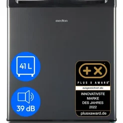 Medion MD37724 Getränkekühlschrank 41 l 63 cm hoch Grau