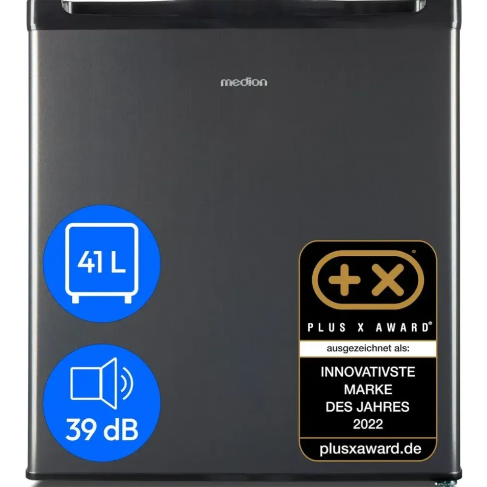 Medion MD37724 Getränkekühlschrank 41 l 63 cm hoch Grau