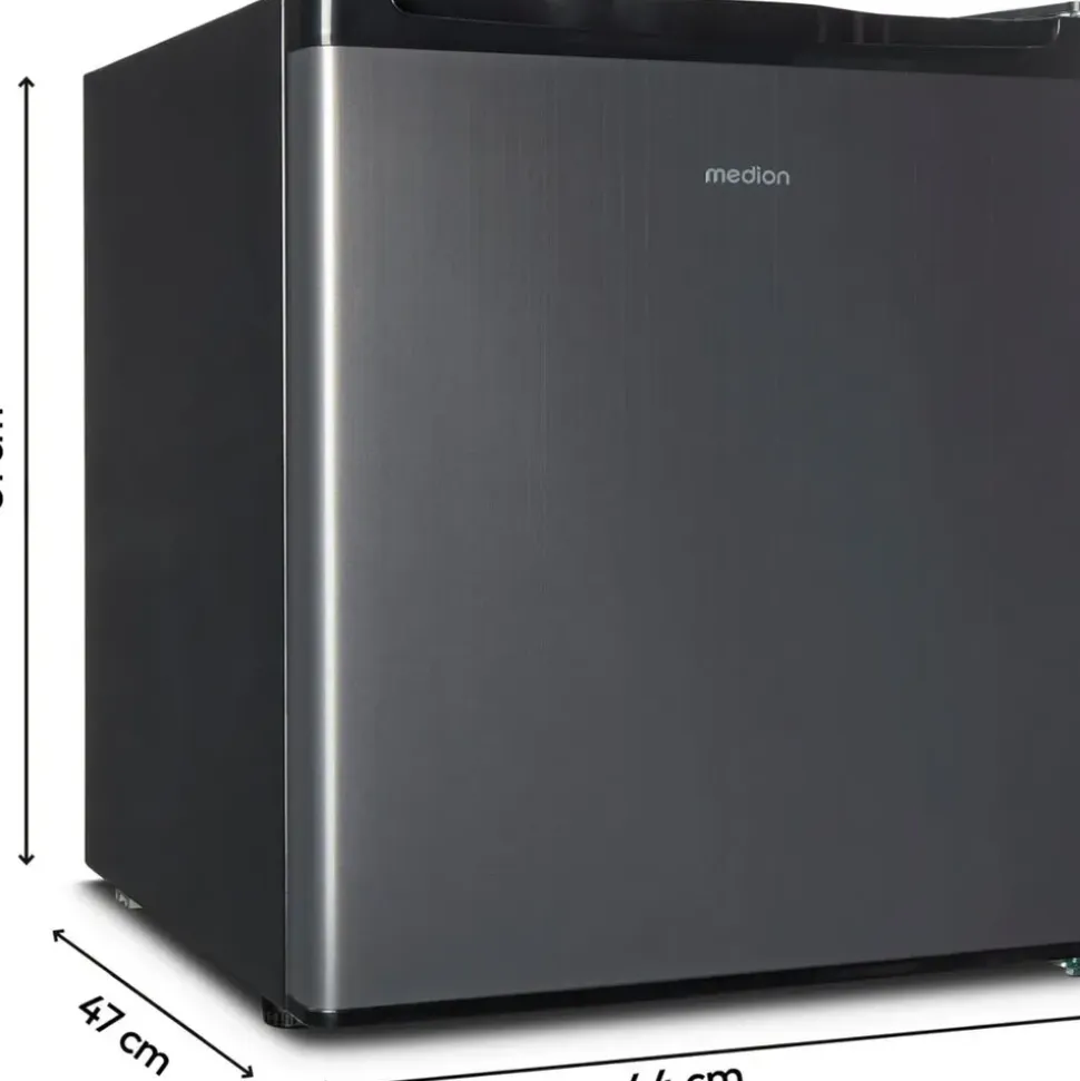 Medion MD37724 Getränkekühlschrank 41 l 63 cm hoch Grau