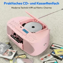 Medion MEDION® LIFE® DRX-1 Plus Boombox pink
