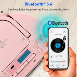 Medion MEDION® LIFE® DRX-1 Plus Boombox pink