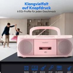 Medion MEDION® LIFE® DRX-1 Plus Boombox pink