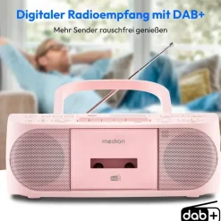 Medion MEDION® LIFE® DRX-1 Plus Boombox pink