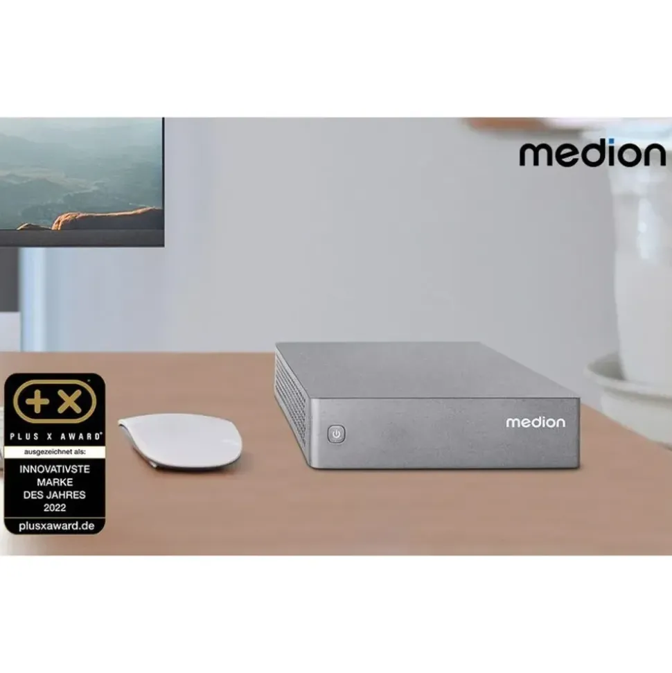 Medion S06e Mini PC 2023 5,1" 4K Ultra HD Intel N-Series N100 3,4 GHz 4 GB RAM 128 GB SSD Intel UHD Graphics Windows 11 Home