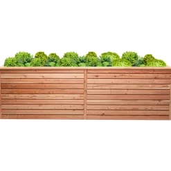 Mega-Holz Hochbeet Rhombus XL 232 x 80 x 73 cm Lärche
