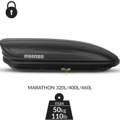 Menabo Marathon 460 schwarz matt