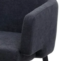 Mendler Esszimmerstuhl HWC-L13 Polyester anthrazit 2er Set