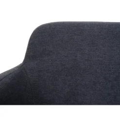 Mendler Esszimmerstuhl HWC-L13 Polyester anthrazit 2er Set