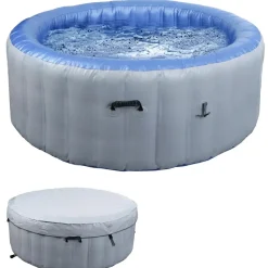 Mendler HWC-N97 180 x 180 x 63 cm grau-blau