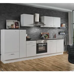 Menke Küchenzeile Classic 310 cm E-Geräte weiß