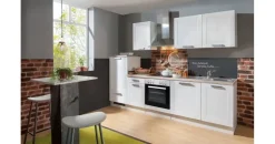 Menke White Premium Küchenblock 270 cm E-Geräte weiß