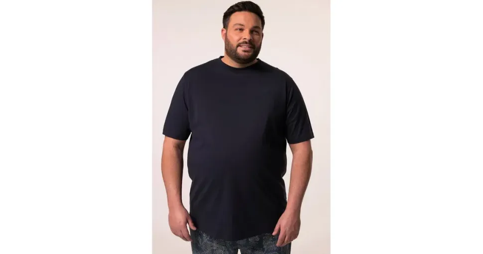 Men Plus by Happy Size Pyjama kurz Blau/Schwarz XXL