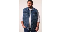 Men Plus by Happy Size Steppweste Blau 5XL