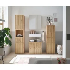 MID.YOU Waschbeckenunterschränke Artisan Eiche 2 Schubkästen