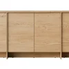 Mirjan24 Kommode Japandi K4D 200 x 90 x 38 cm Eiche Cremona / Beige