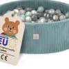 Misioo Bällebad mit Schaumstoff-Füllung - 200 Bälle – Hochwertige Bällebad für Kinder – Weiches und Sicheres Spielzeug – Waschbar
