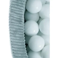 Misioo Bällebad mit Schaumstoff-Füllung - 200 Bälle – Hochwertige Bällebad für Kinder – Weiches und Sicheres Spielzeug – Waschbar