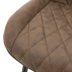 ML-Design Esszimmerstuhl Kunstleder braun 6er Set