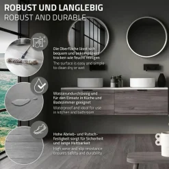 ML-Design PVC Bodenbelag Click Vinyl-Dielen, 122x18x4,2mm Windswell Hickory Eiche