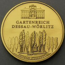 Münzprägestätten Deutschland 1/2 Unze Goldmünze - 100 Euro Dessau-Wörlitz 2013