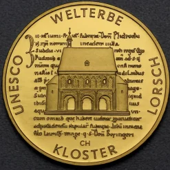 Münzprägestätten Deutschland 1/2 Unze Goldmünze - 100 Euro Kloster Lorsch 2014