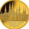 Münzprägestätten Deutschland 1/2 Unze Goldmünze - 100 Euro Lübeck 2007