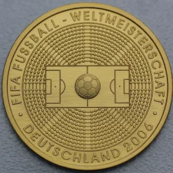 Münzprägestätten Deutschland 1/2 Unze Goldmünze 100 Euro 2005 Fußball Weltmeisterschaft 2006