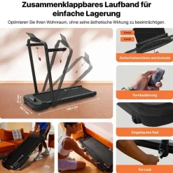 mobvoi Klapplaufband Schwarz