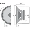 Monacor SP-300P Lautsprecher 200 Watt 8 Ohm