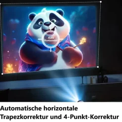 Montegoni HY300 PRO 4K-Projektor LED grau