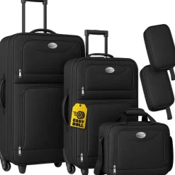 monzana Koffer-Set 4-tlg. schwarz